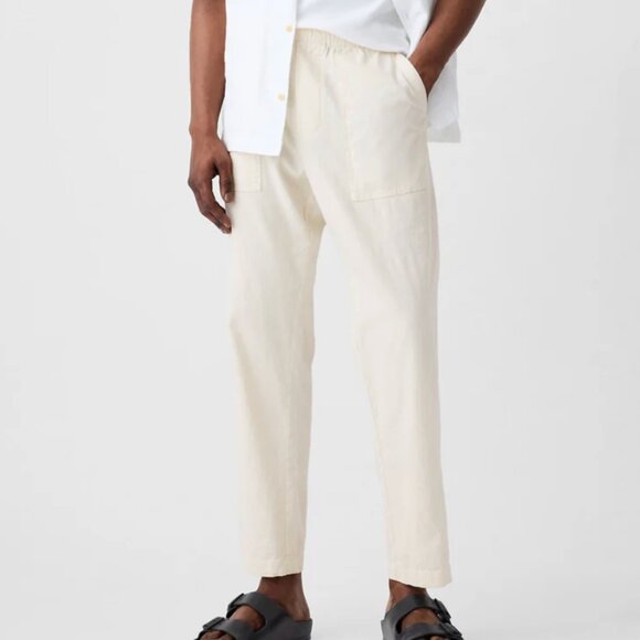 GAP Factory Other - GAP Factory Easy Linen-Blend Utility Pants, Tan Chino, Medium, NWOT